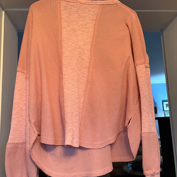 POL Thermal Knit Pink Top - Picture 2 of 2